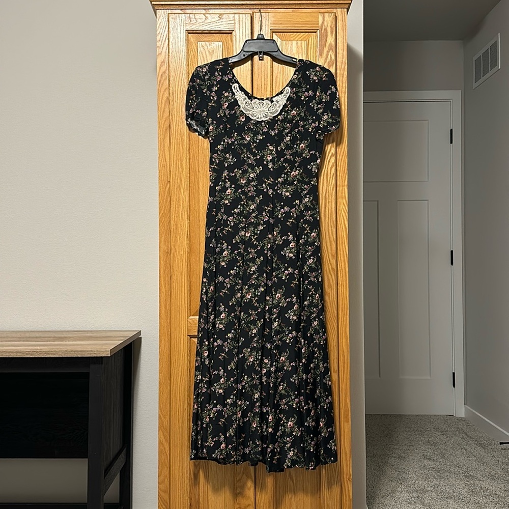 Joni Blair ankle length dress size 5 standard Small 100% rayon - Picture 3 of 17